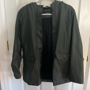 Madden Waterproof Hooded Rain Jacket - Dark Green